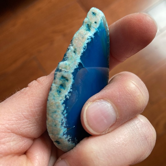 Blue Agate Slice - Picture 7 of 7